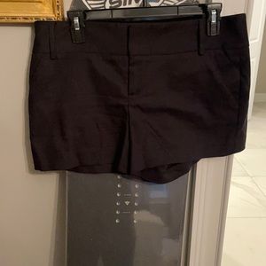 Alice & Olivia Black wide waistband shorts size 8